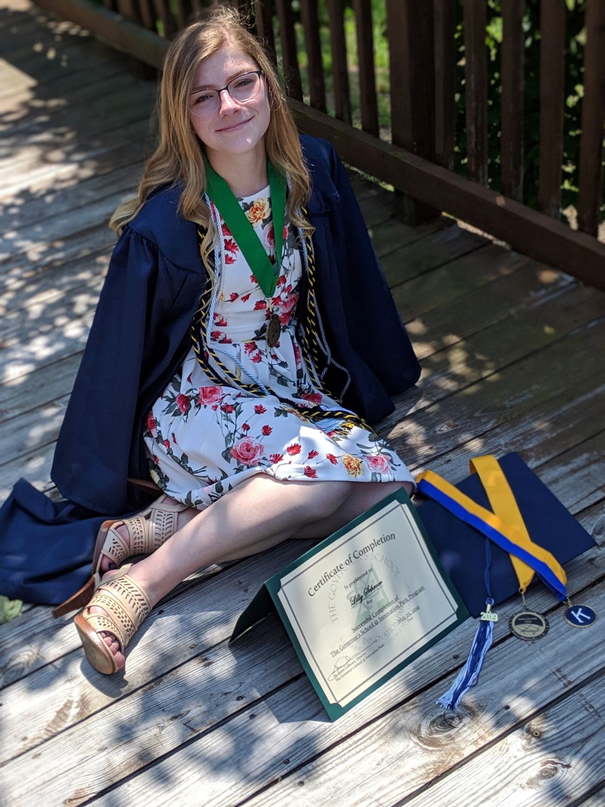 Lilly Mae Schroer, valedictorian of Potomac Senior High School